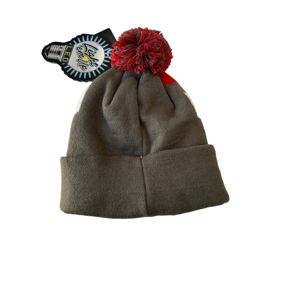 FOCO Buccaneers Big Logo Colorblock Light Up Knit Beanie - Picture 3 of 4